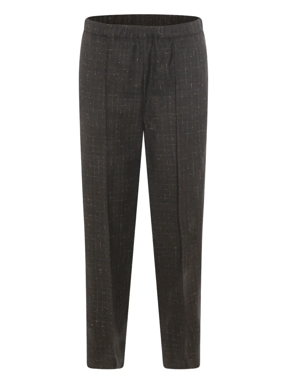 Fabiana Filippi elasticated check trousers - Grigio
