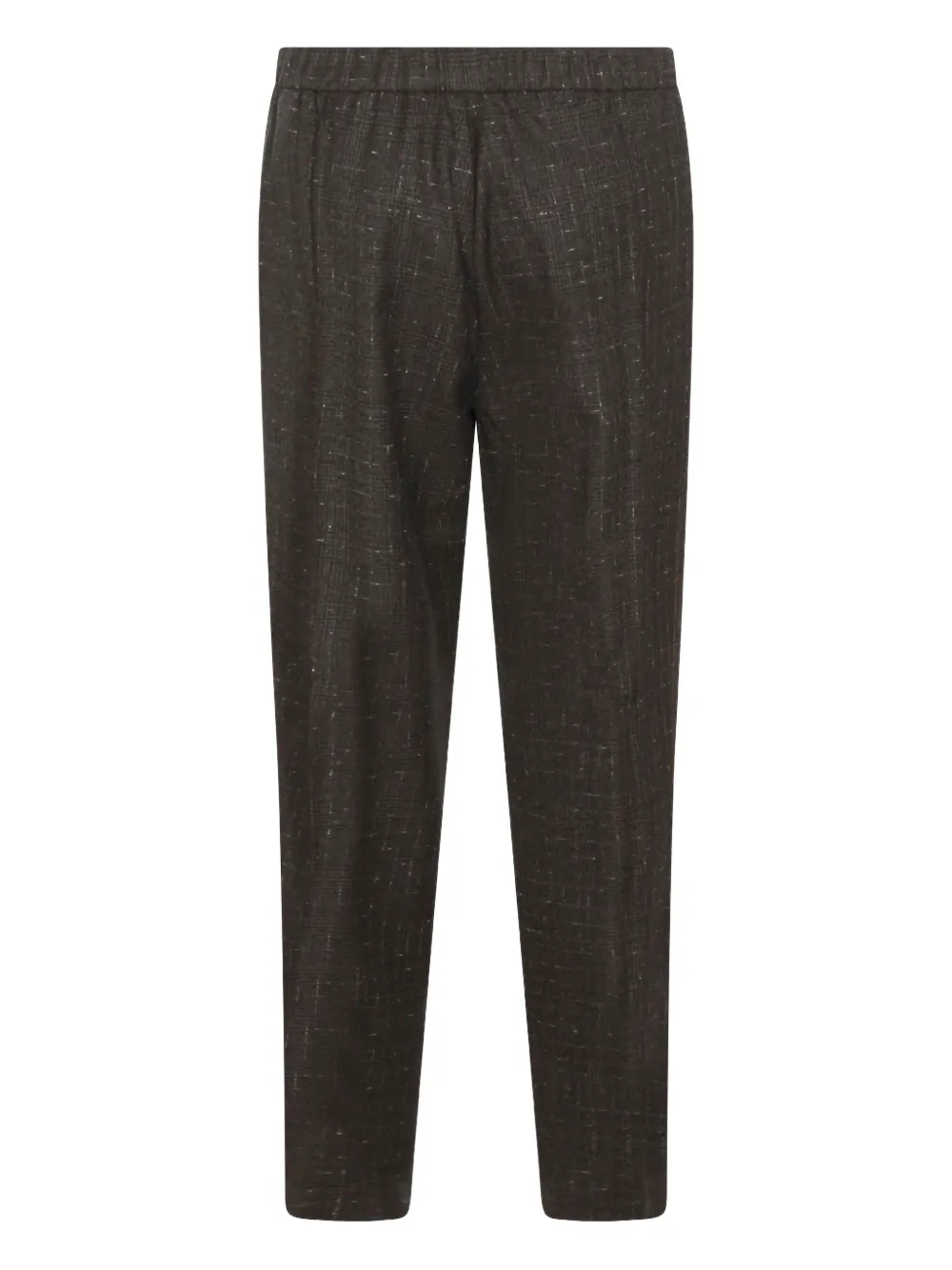 Fabiana Filippi elasticated check trousers - Grijs