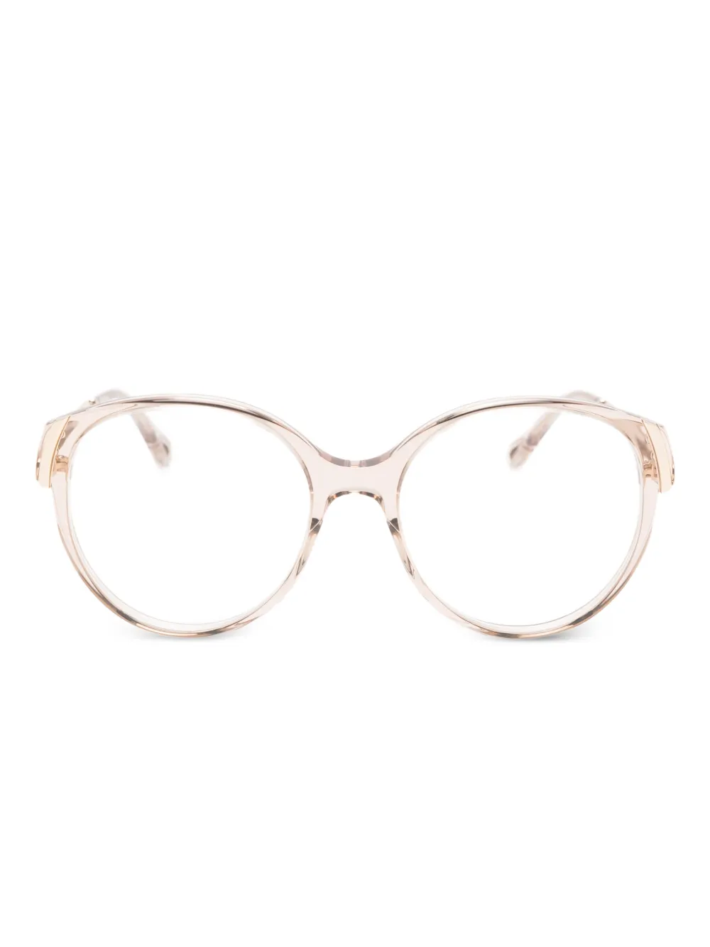 Chloé Eyewear oval-frame glasses | Brown | Image 1