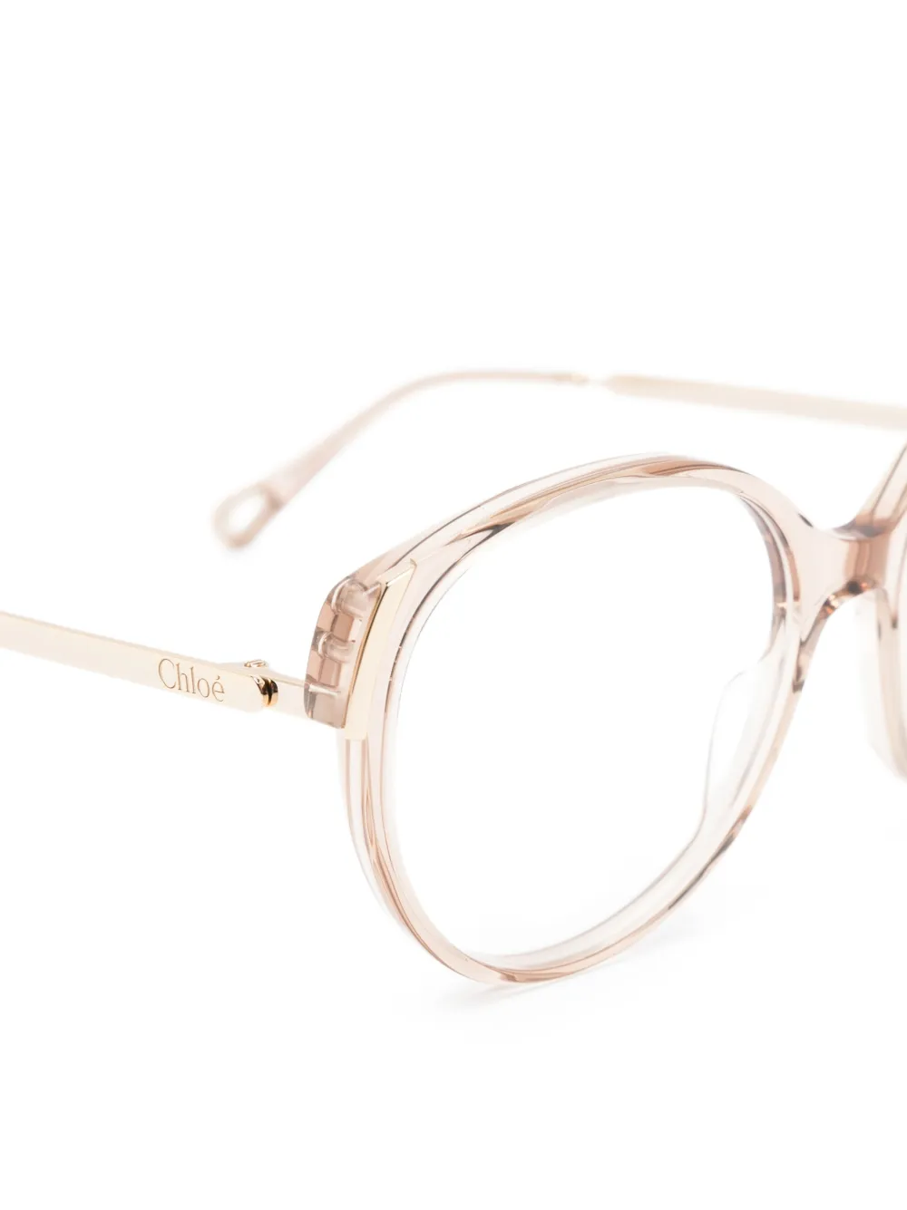  Chloé Eyewear Oval-frame Glasses - Brown 