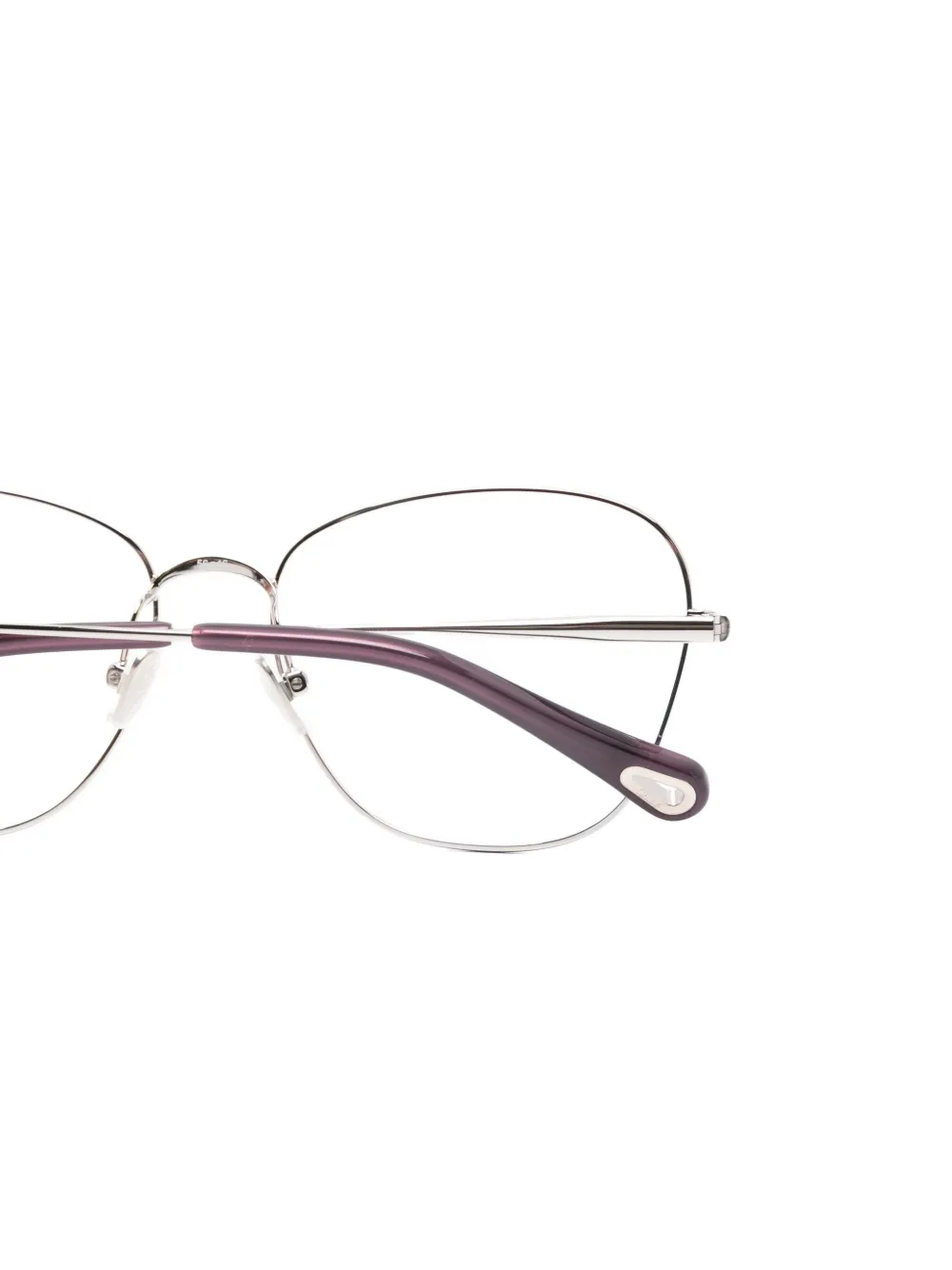 Chloé Eyewear Bril met geometrisch montuur Zilver