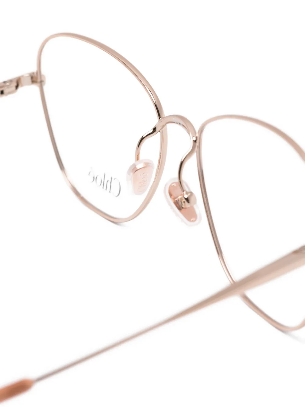Chloé Eyewear Bril met ovaal montuur Goud