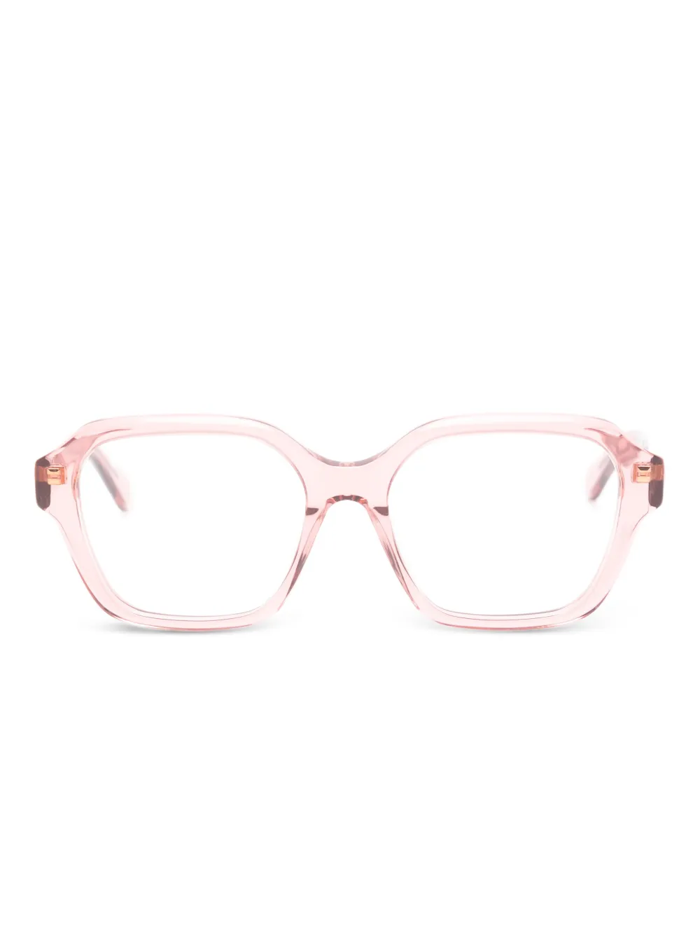 Chloé Eyewear geometric frame glasses | Pink | Image 1