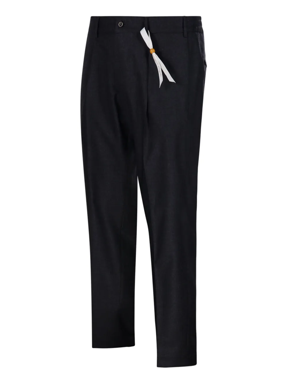 Santaniello Pantalon met geplooide voorkant Zwart