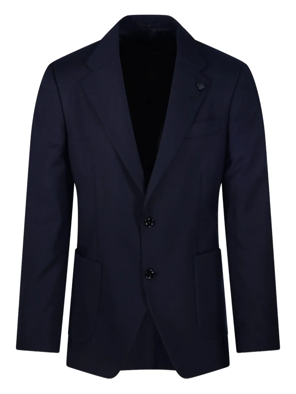 Lardini notched-lapel single-breasted blazer | Blue | Image 1