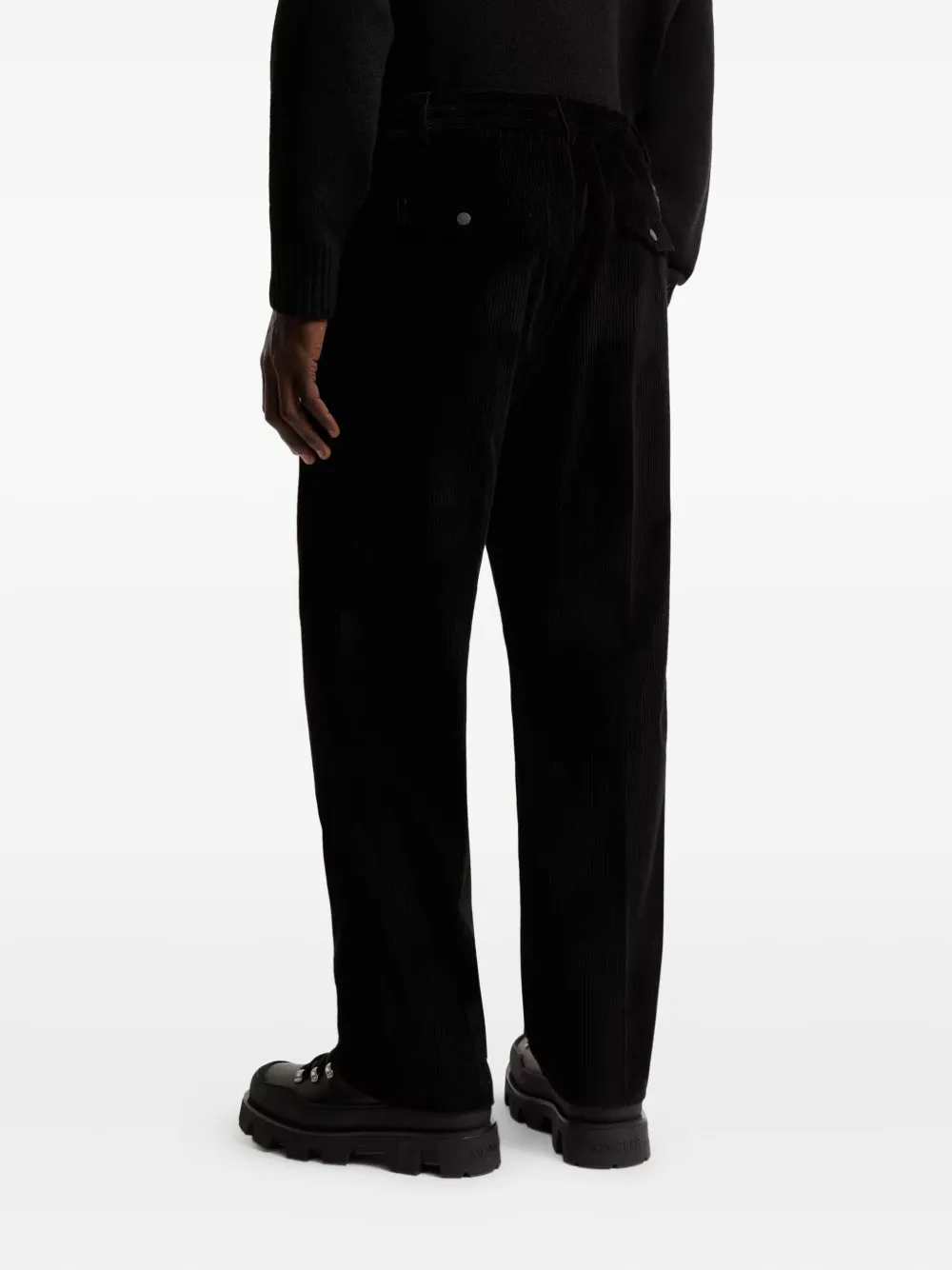 Moncler Ribfluwelen pantalon Zwart