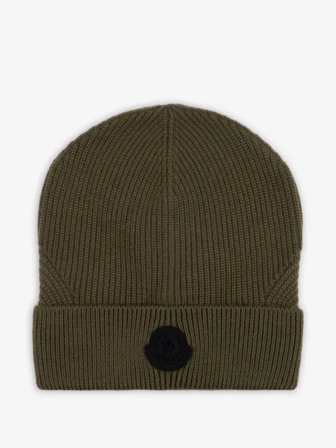 Moncler ribbed-knit beanie hat