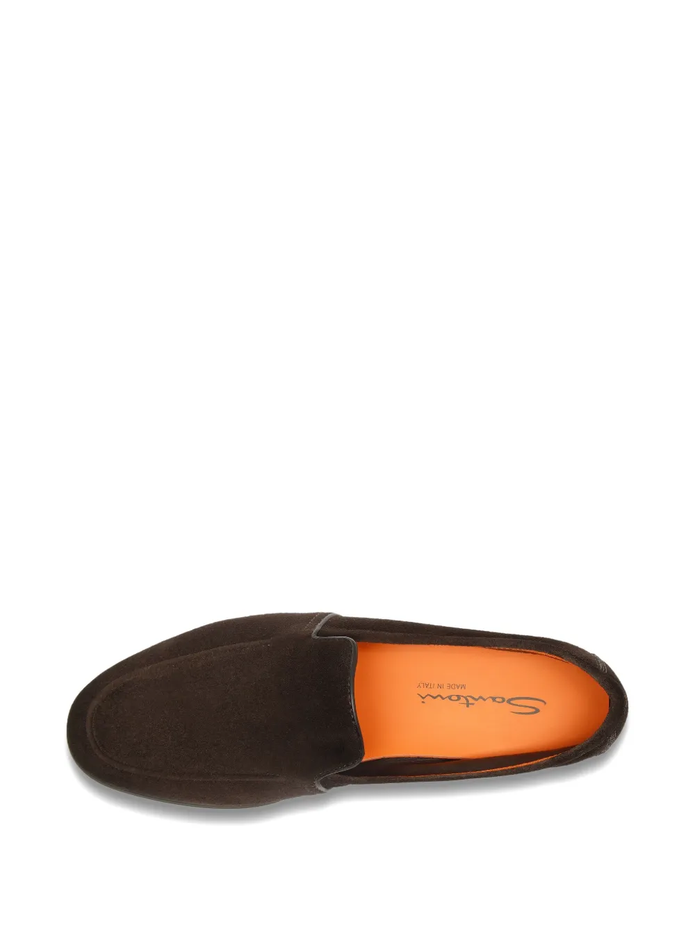 Santoni suede panelled loafers Bruin