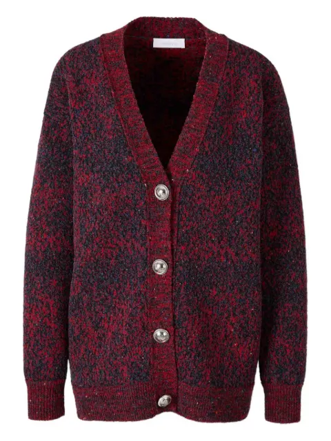 Rabanne textured button wool cardigan 