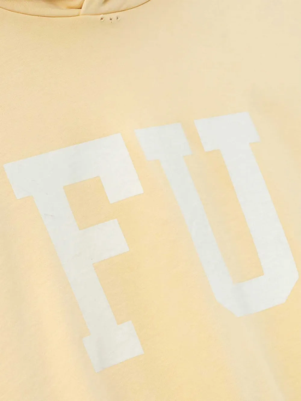 Fear Of God Educate katoenen hoodie met zijzakken Geel