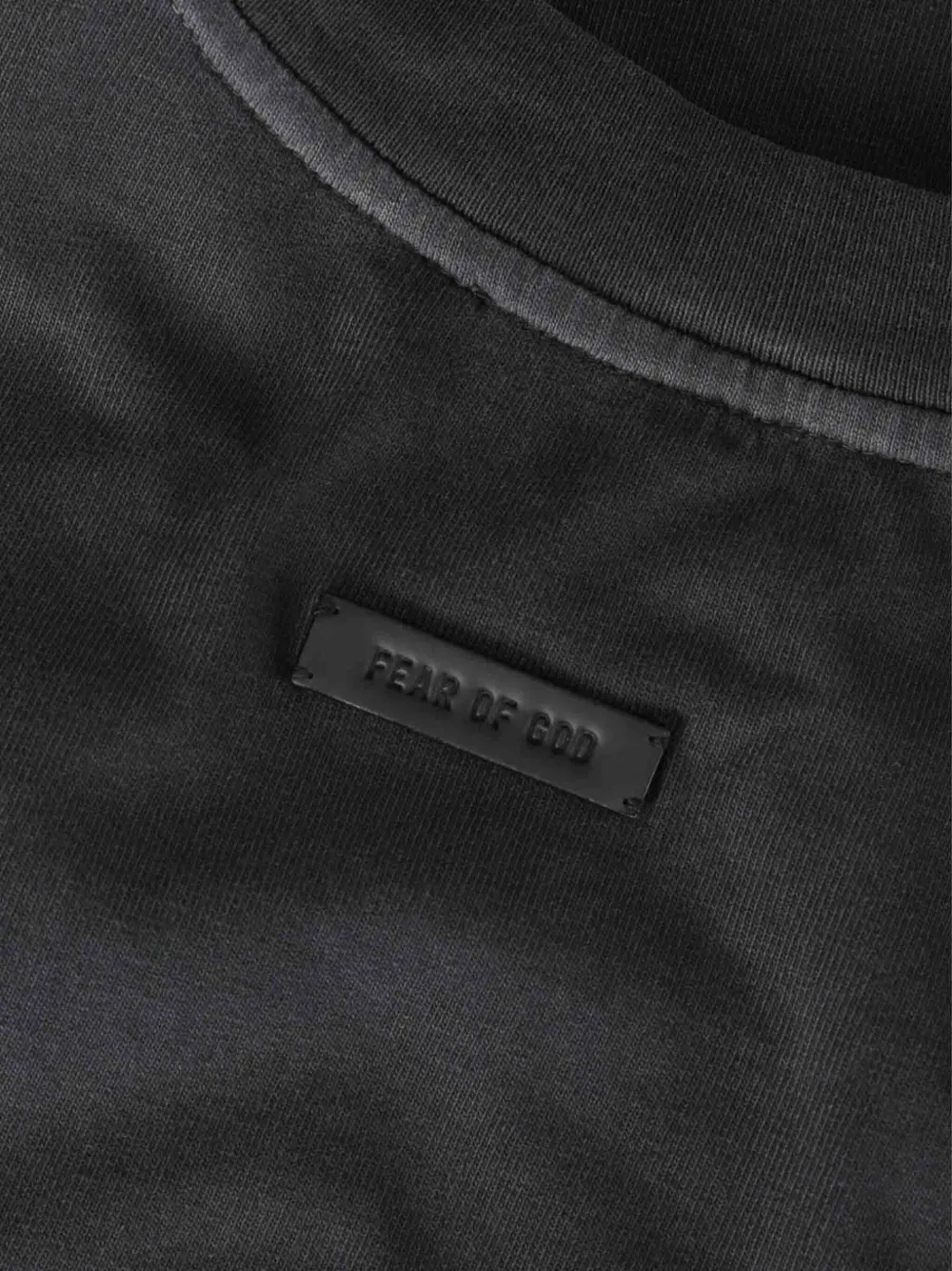 Fear Of God Geribbeld luxe T-shirt Grijs