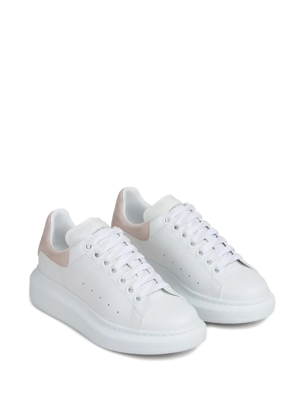 Alexander McQueen suede-panelled sneakers - Wit