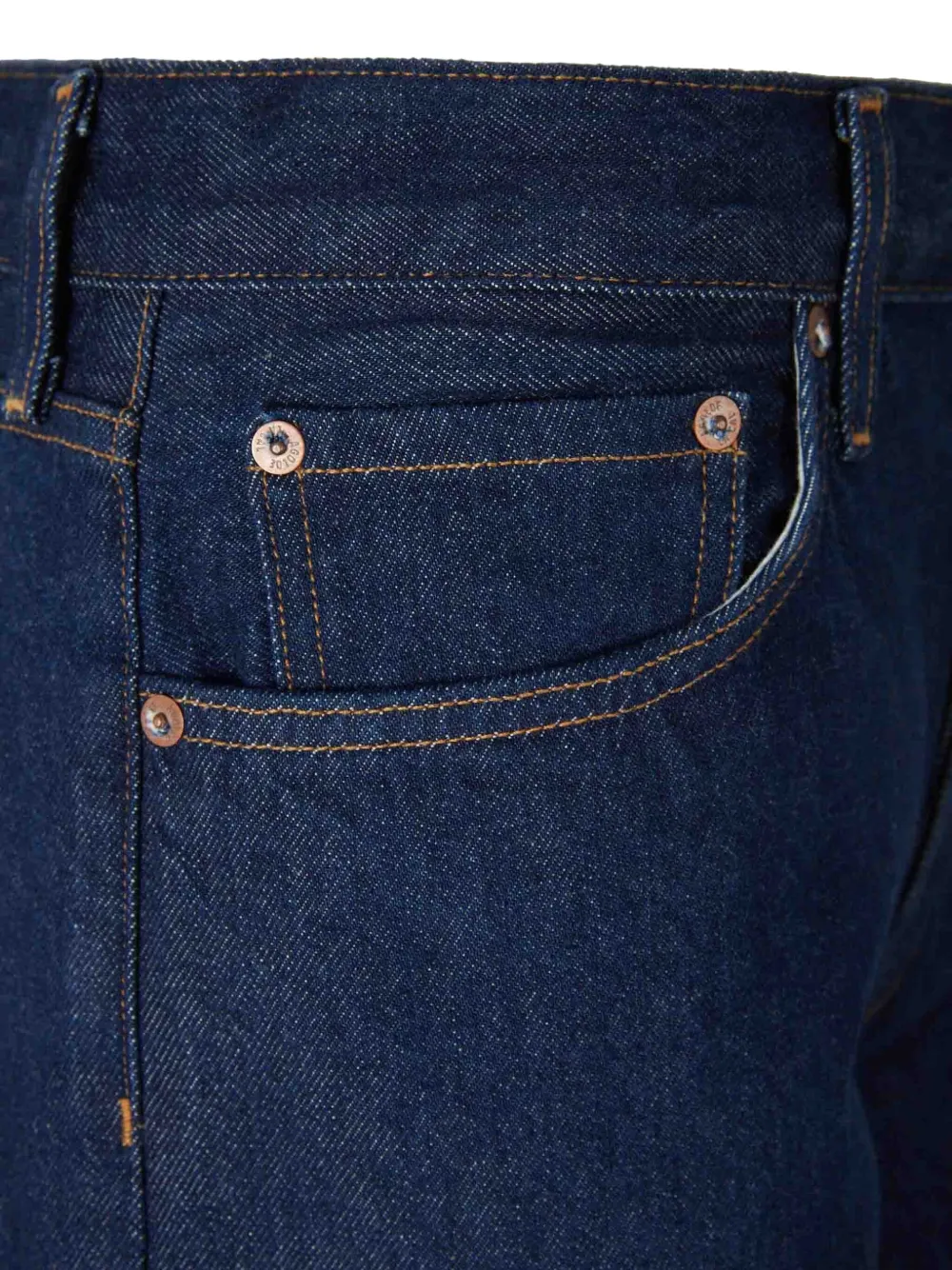 AGOLDE Jeans met riemlussen en zak Blauw