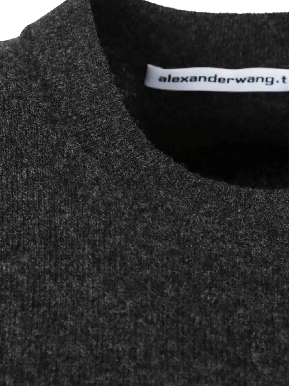 Alexander Wang Round Neck Short-sleeve T-shirt In Black