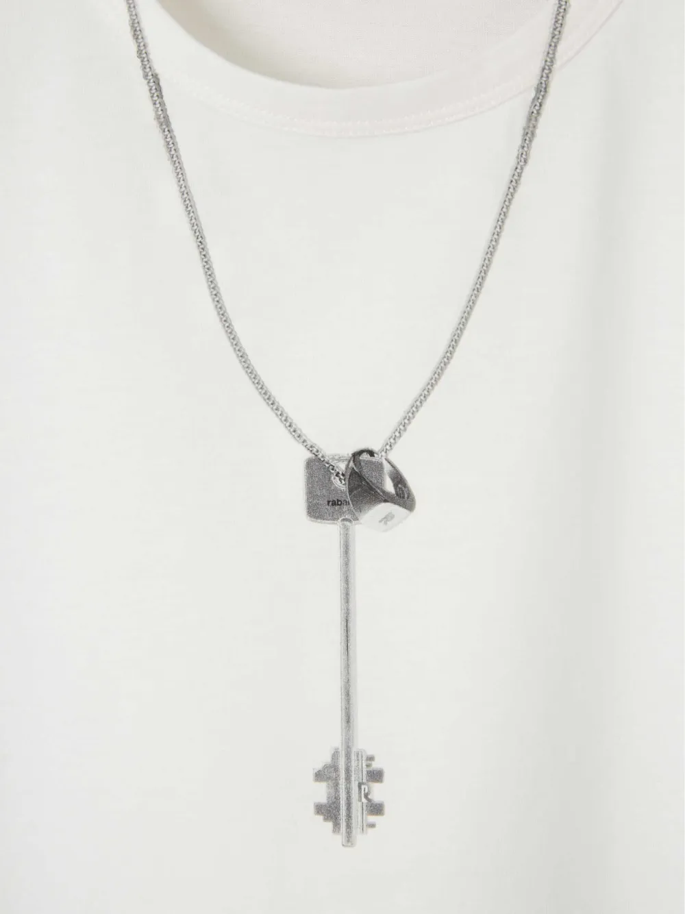 Rabanne T-shirt met korte mouwen Wit