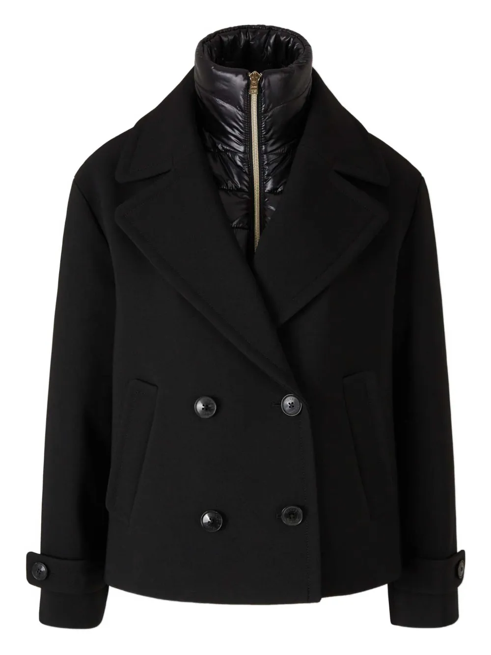 Herno layered peacoat | Black | Image 1