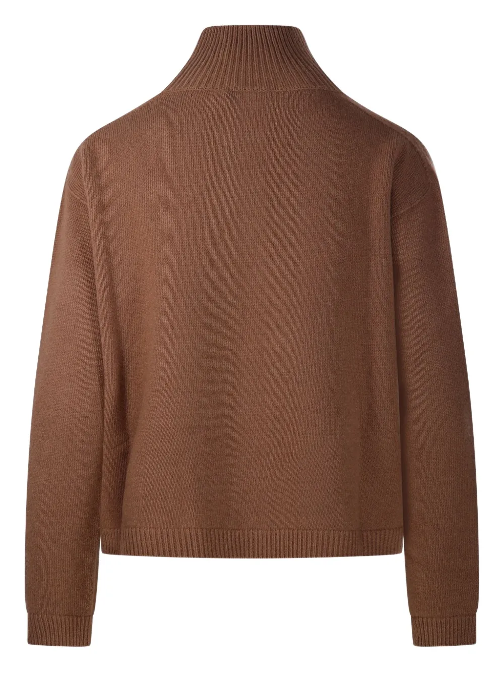 'S Max Mara Trui met trechterhals Bruin