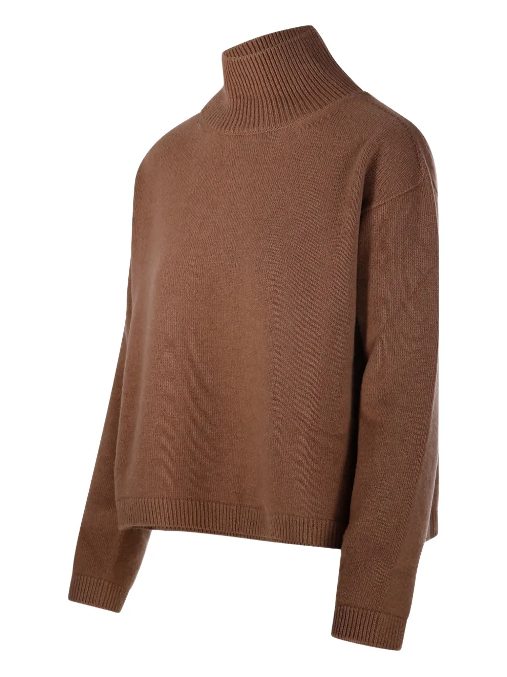 'S Max Mara Trui met trechterhals Bruin