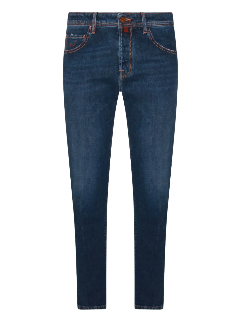 Jacob Cohën Calça jeans com patch de logo | Azul | Image 1