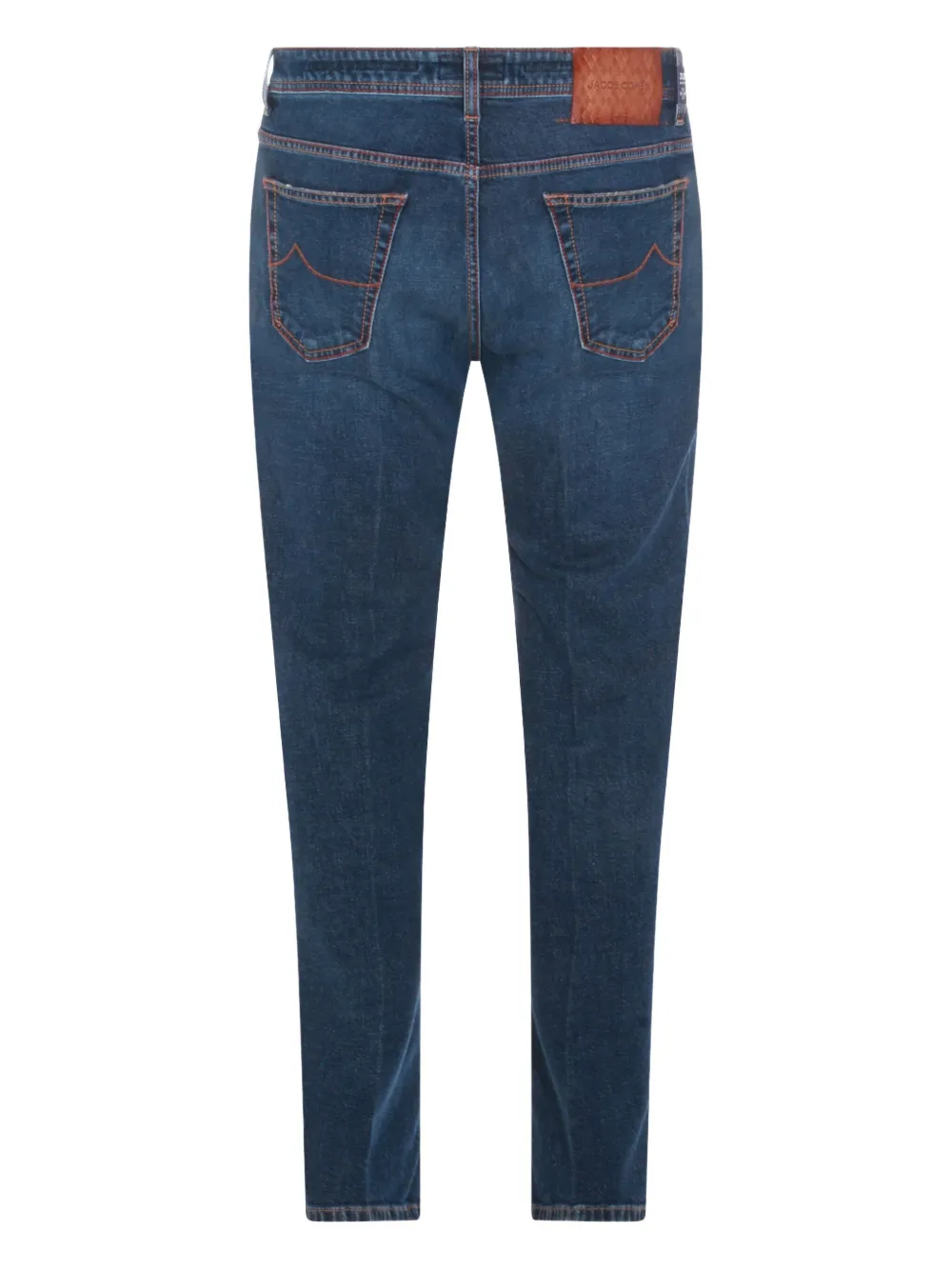 Jacob Cohën logo-patch jeans - Blauw
