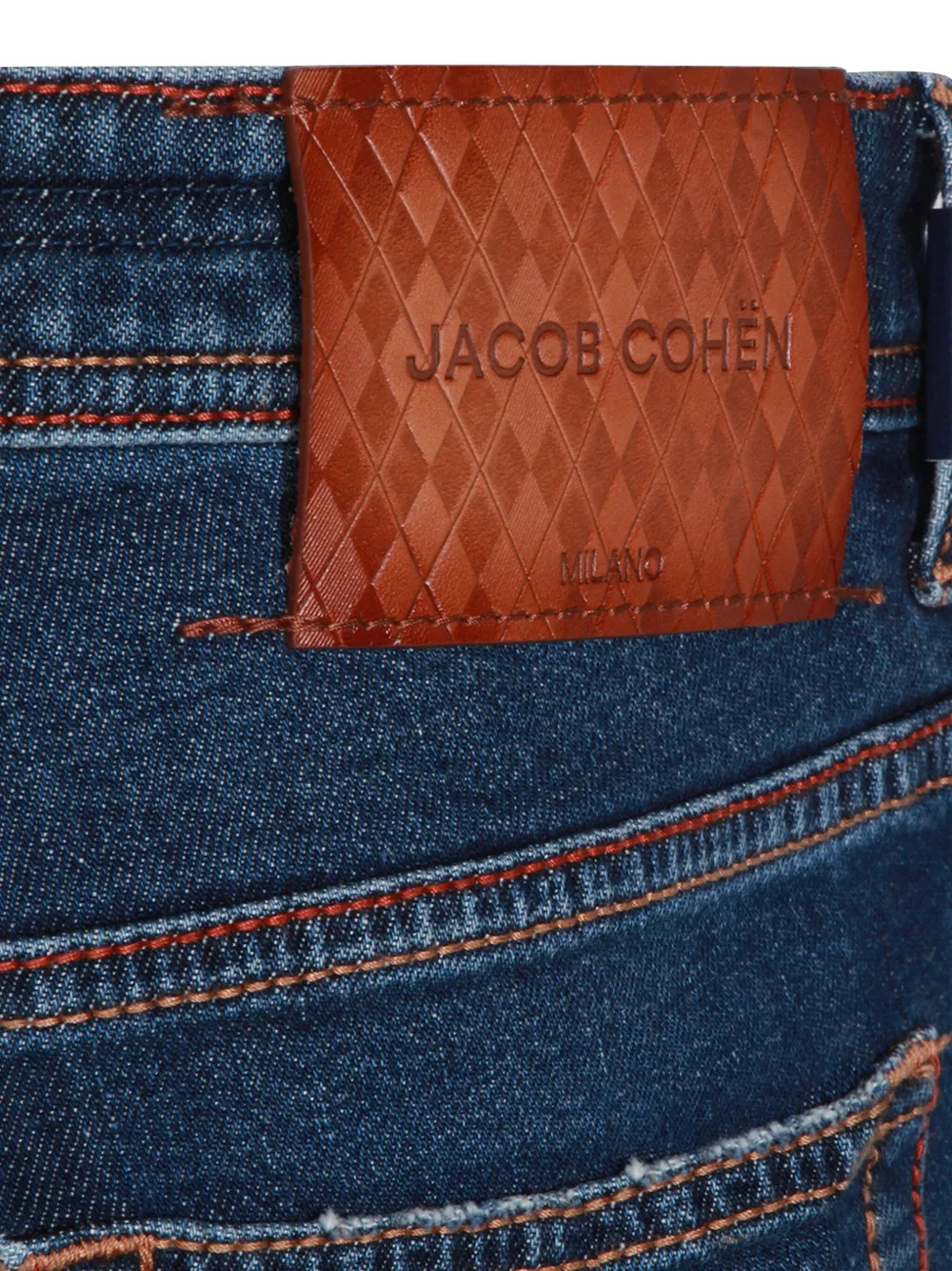 Jacob Cohën Jeans met logopatch Blauw