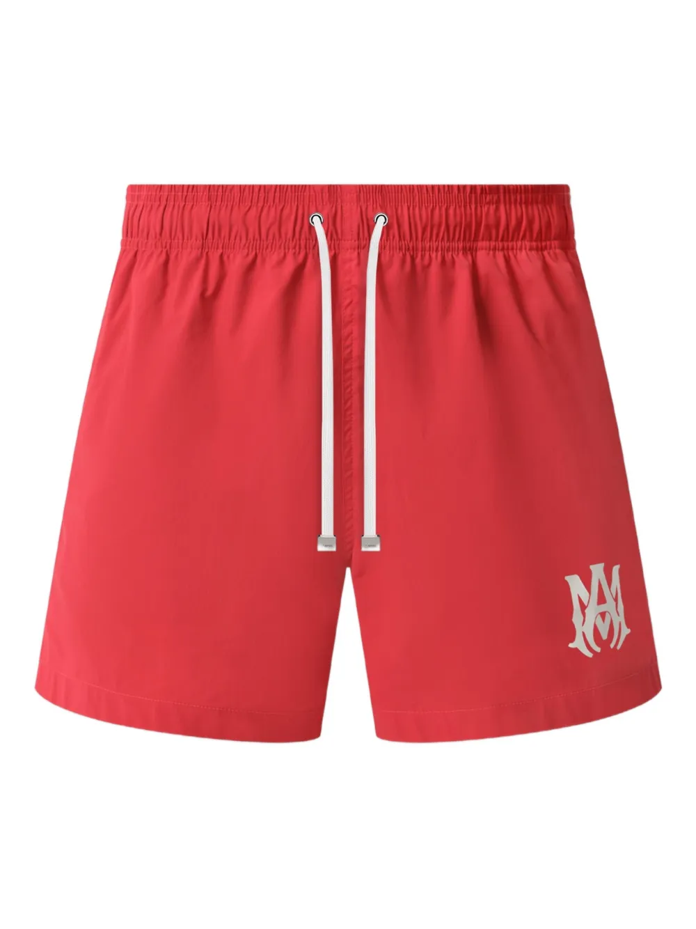 AMIRI logo drawstring swim shorts - レッド