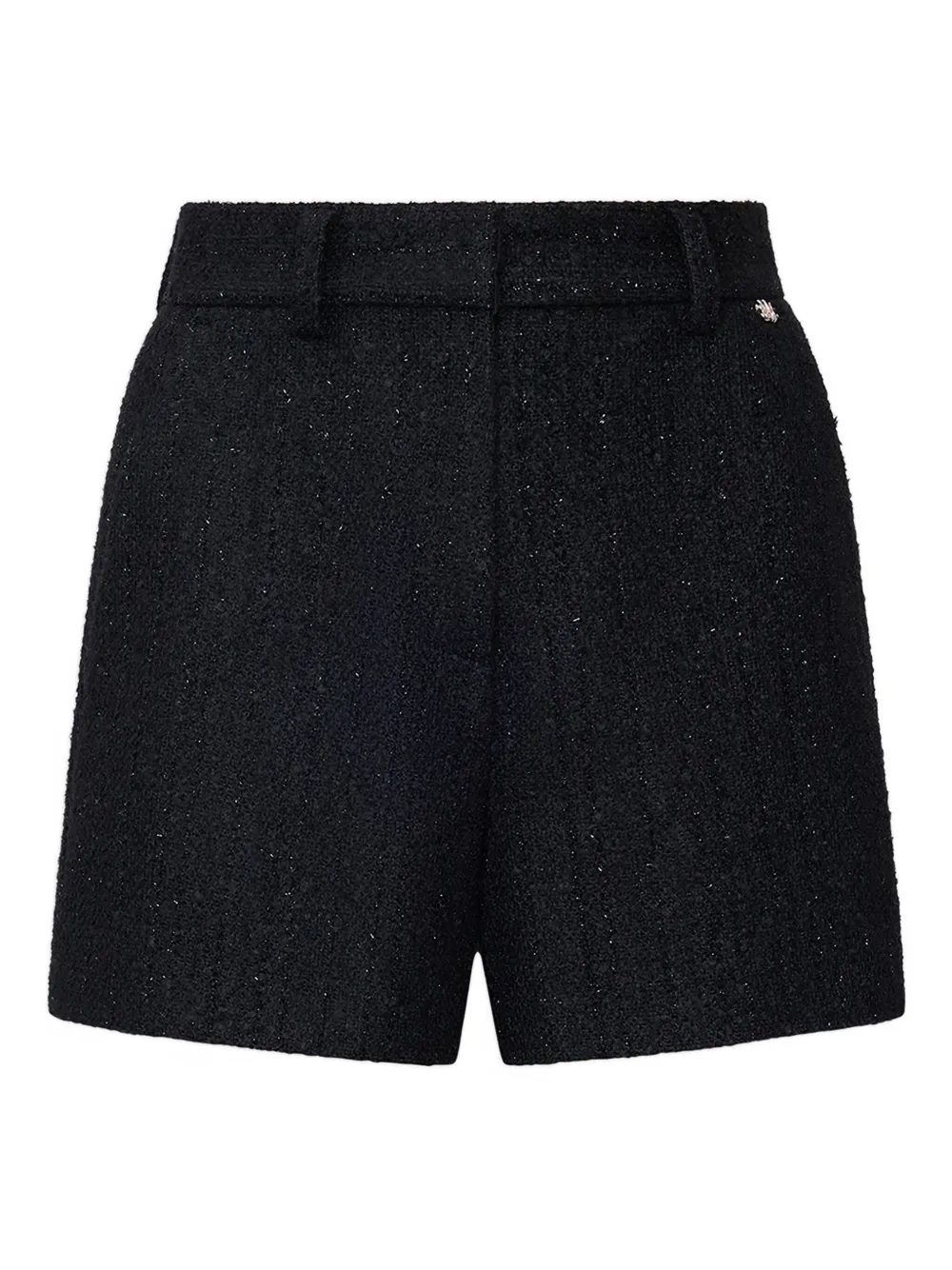 Amiri Glitter-detail Shorts In Black