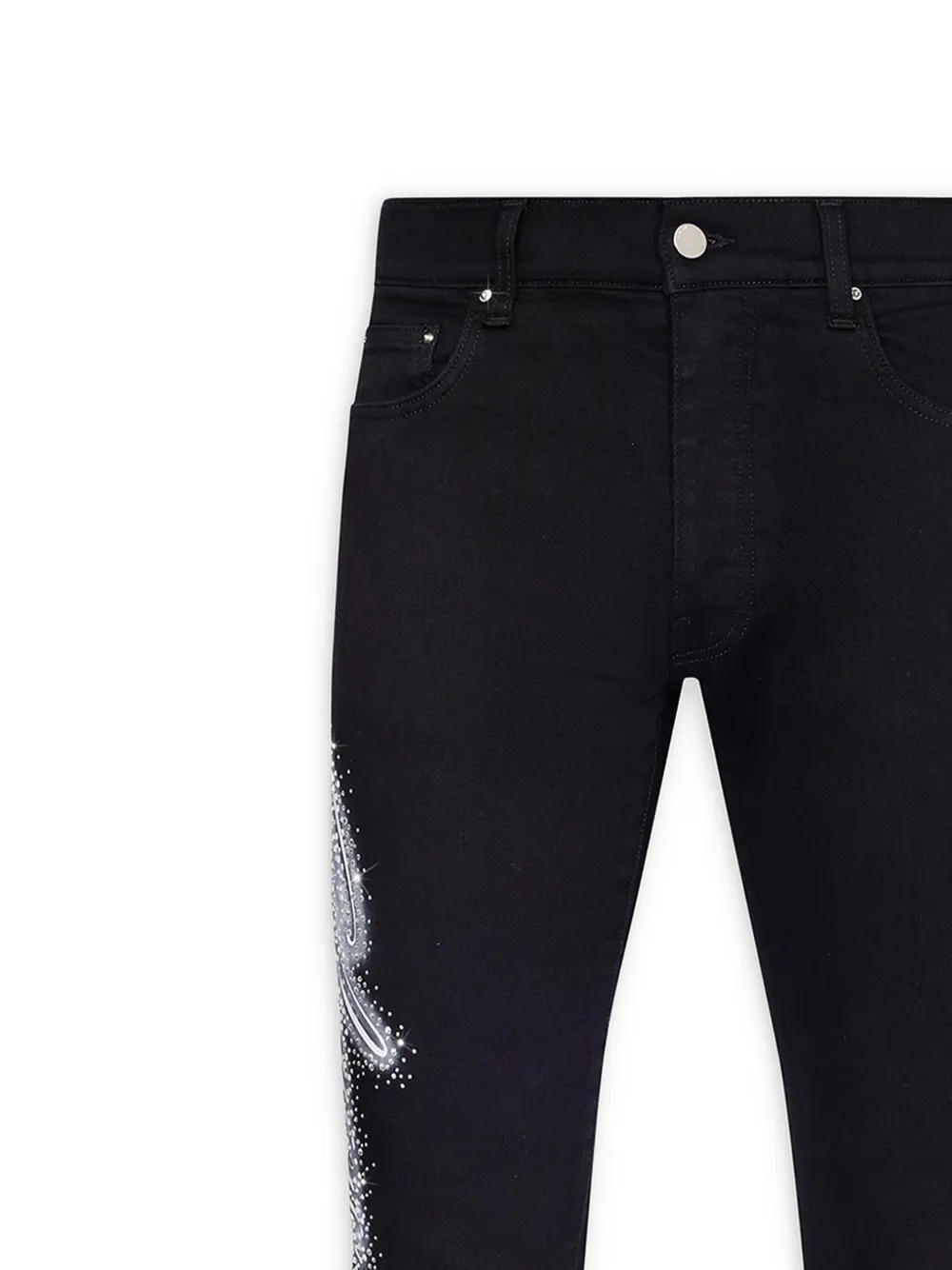 AMIRI Jeans verfraaid met stras - Zwart