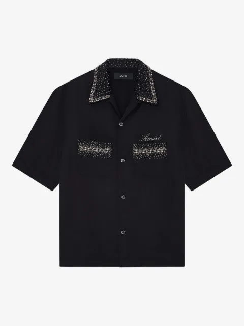 AMIRI camisa con detalles de strass