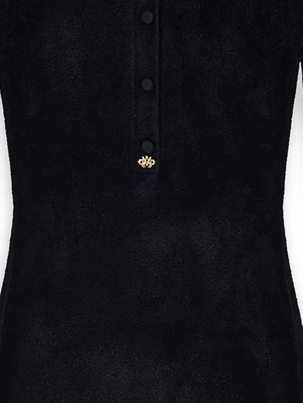  Amiri Velvet Long-sleeve Mini Dress - Black 