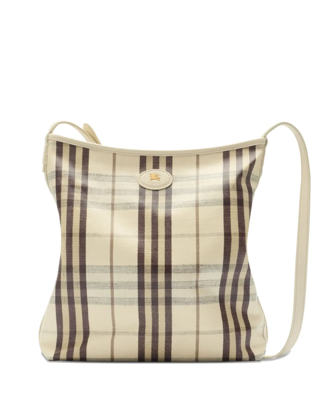Burberry Small Canvas Highlands Shoulder Bag In Neutral