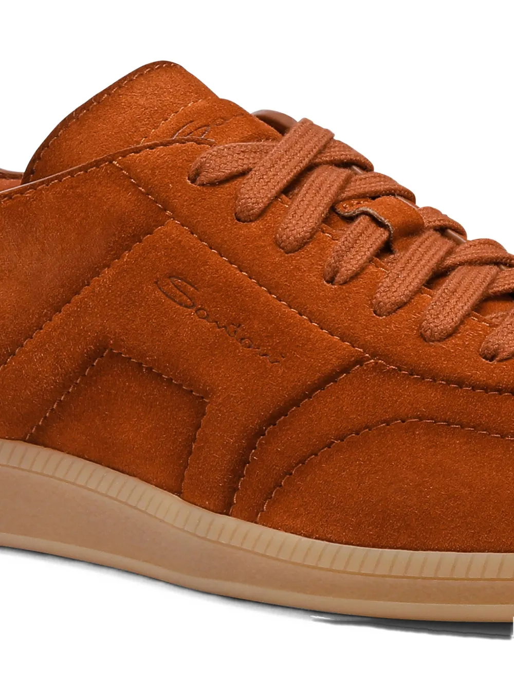 Santoni DBS Oly suede sneakers Bruin