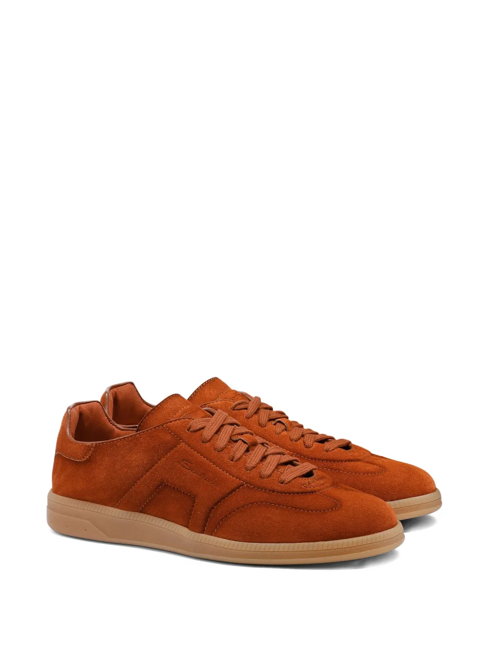 Santoni DBS Oly suede sneakers Bruin