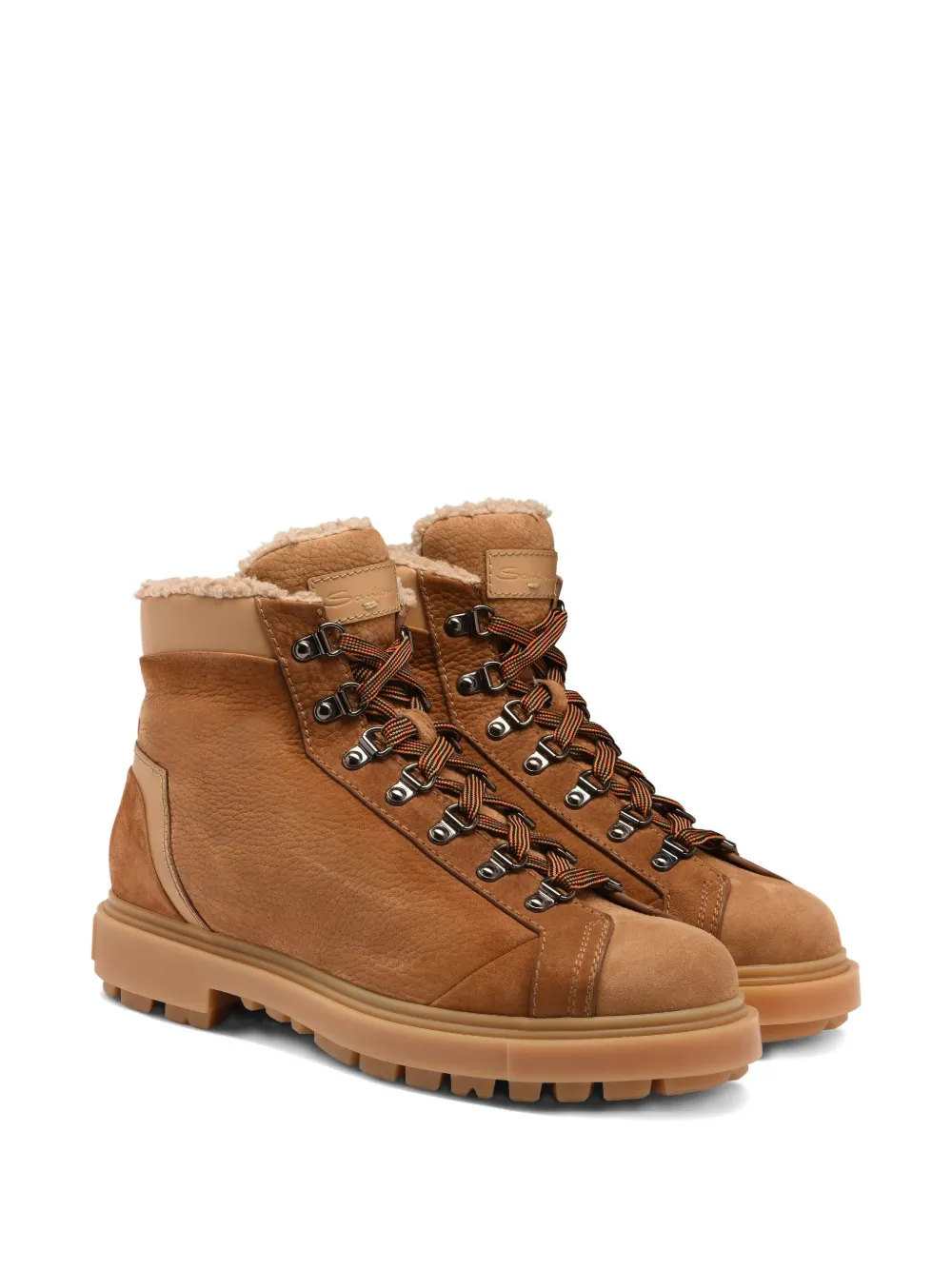 Santoni nubuck hiking boots Bruin