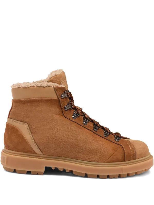 Santoni Nubuck Hiking Boots | Brown | FARFETCH display picture 1