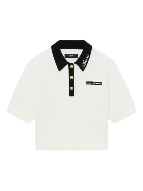 AMIRI button logo polo
