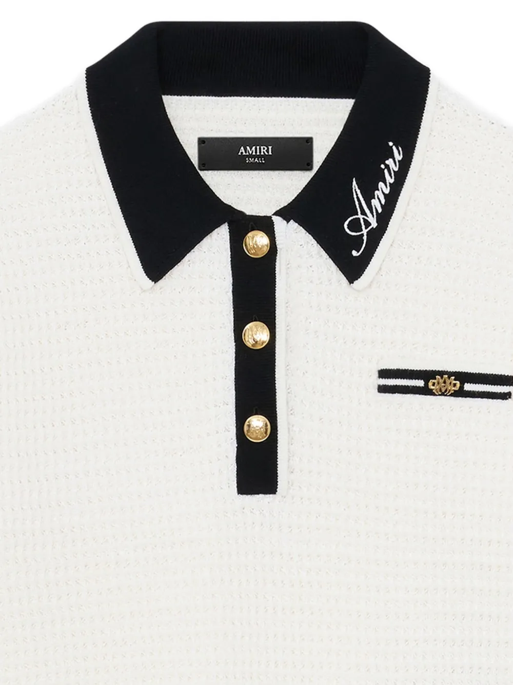 AMIRI Poloshirt met logo - Wit