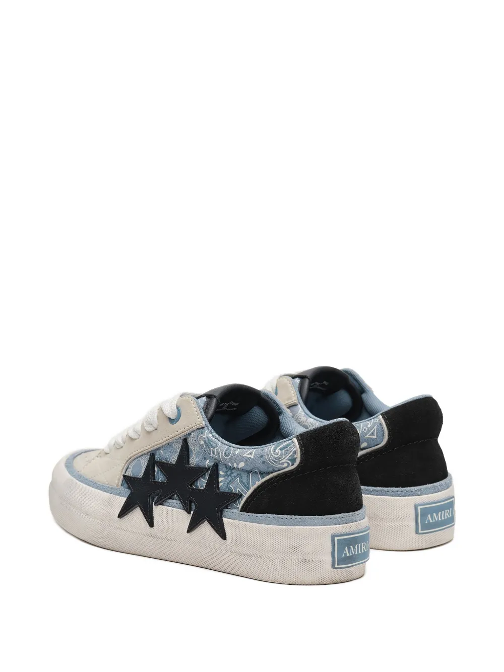 Amiri Bandana Star Skate Trainers In White