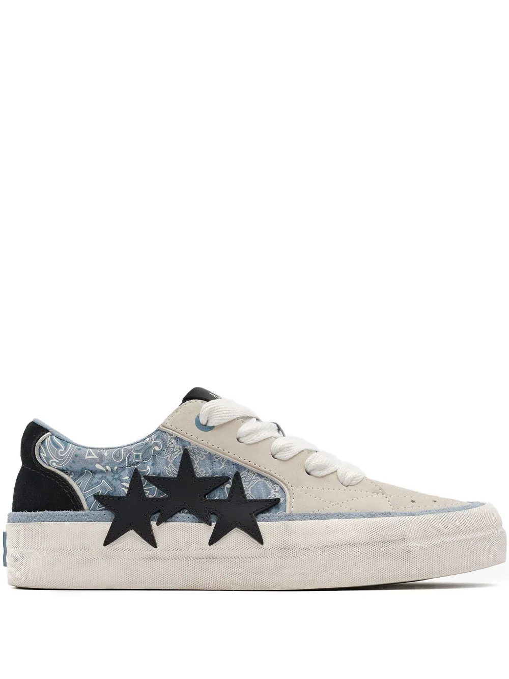 AMIRI Bandana Star skate sneakers Wit