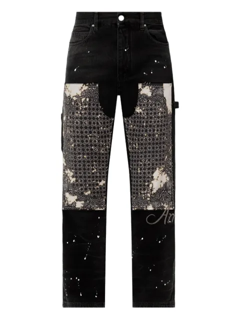 AMIRI bandana-panel carpenter jeans