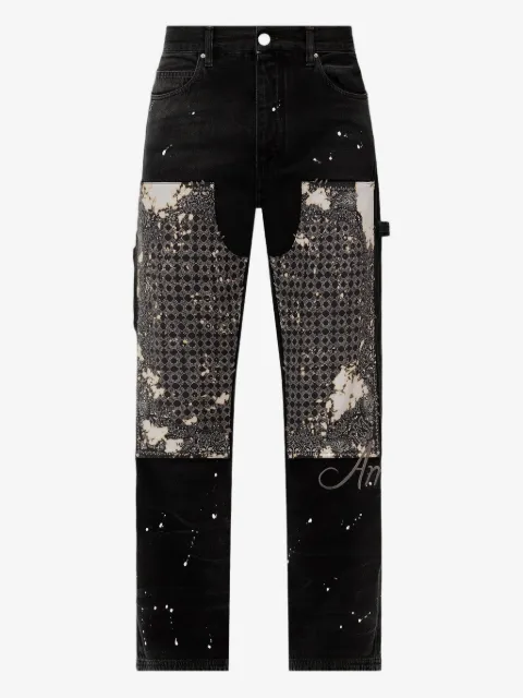 AMIRI jeans con panel de bandana
