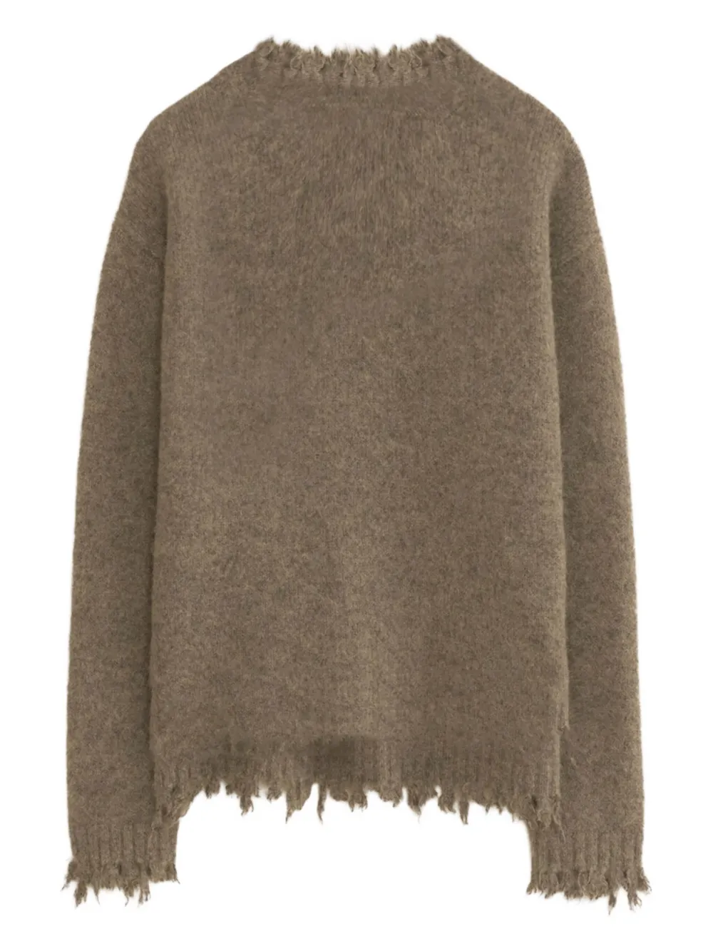 Lauren Manoogian Fray Alpaca Blend Sweater In Brown