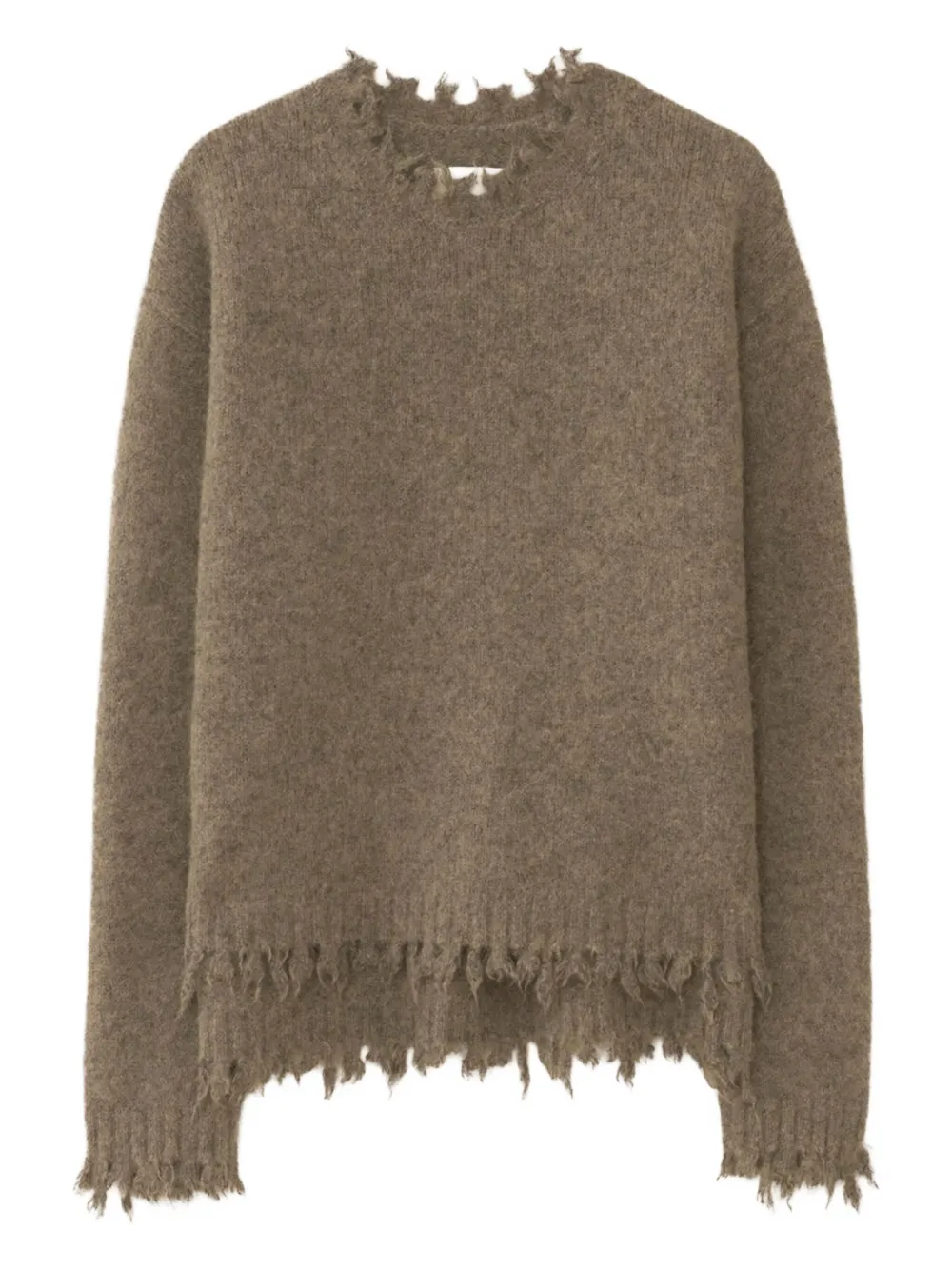 Lauren Manoogian Fray Alpaca Blend Sweater In Brown