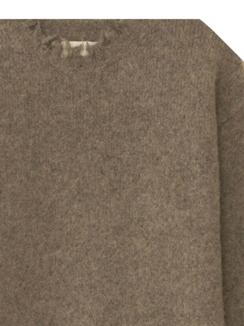 Lauren Manoogian Fray Alpaca Blend Sweater In Brown