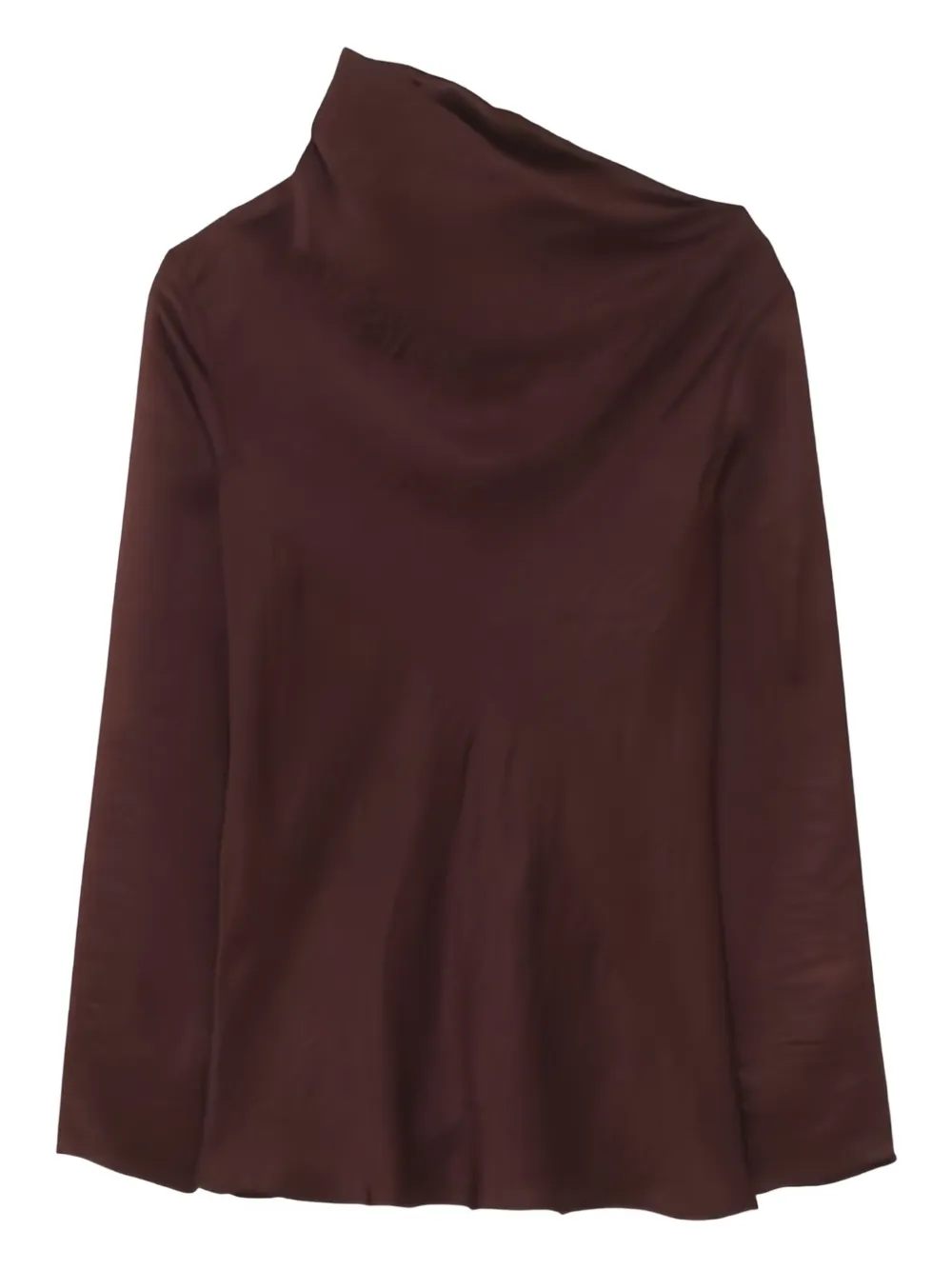 Lauren Manoogian Luster draped top - Marrone