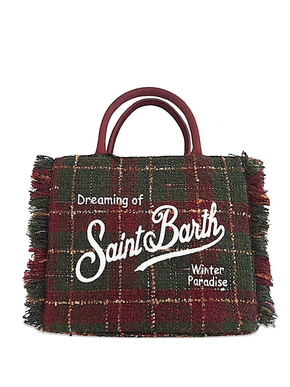 MC2 Saint Barth Handtasche mit Fransen | Grün | Image 1