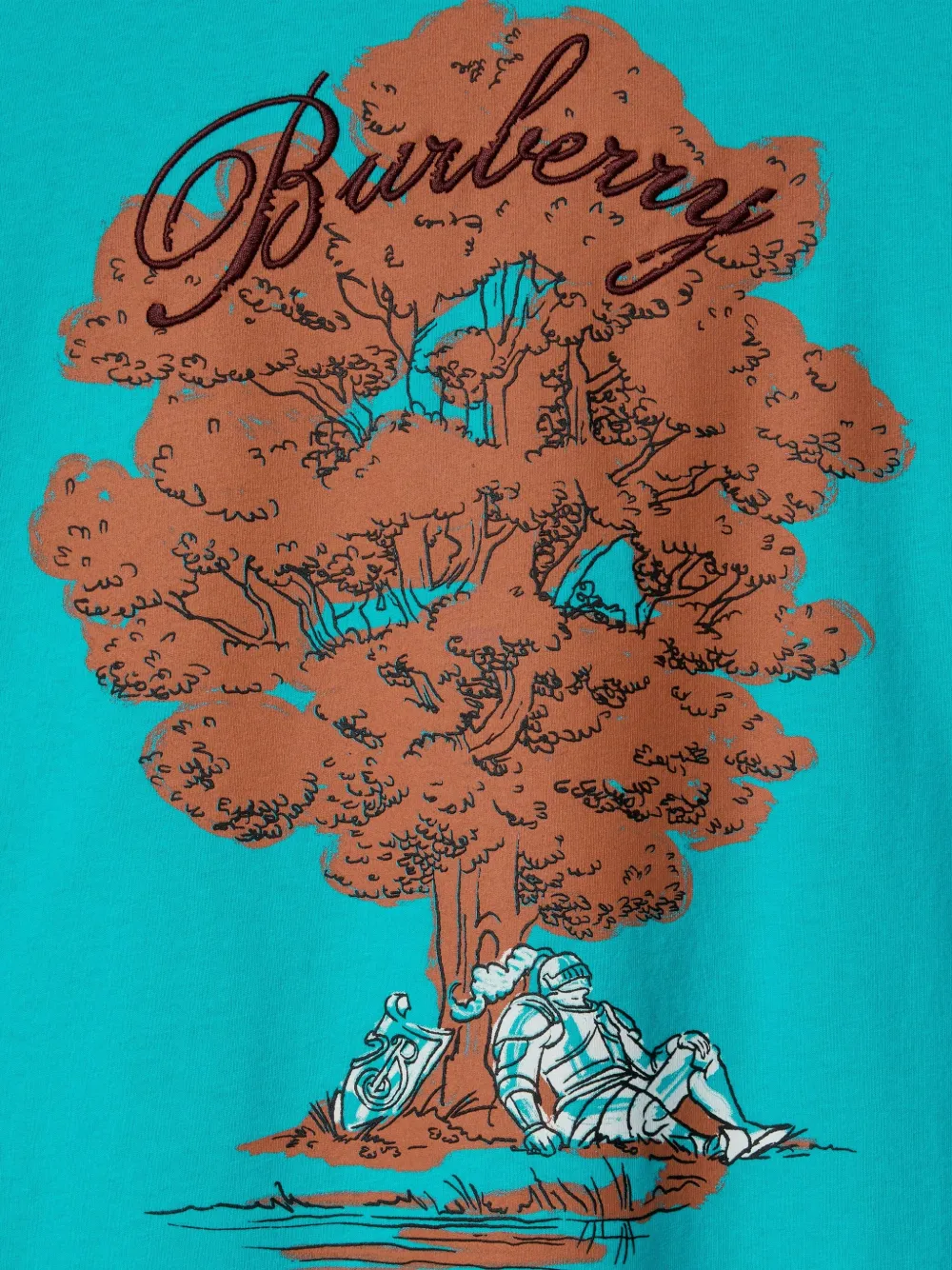 Burberry T-shirt met print Blauw