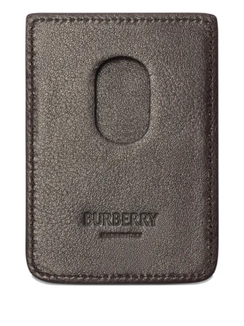 Burberry art check magnetic cardholder