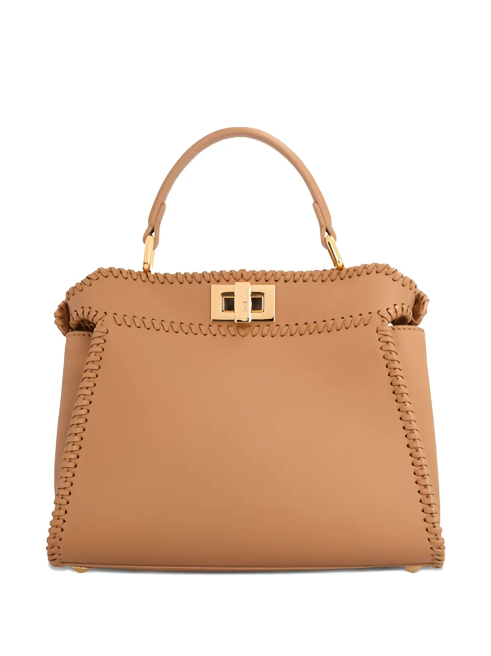 FENDI small Peekaboo tote bag - Marrone