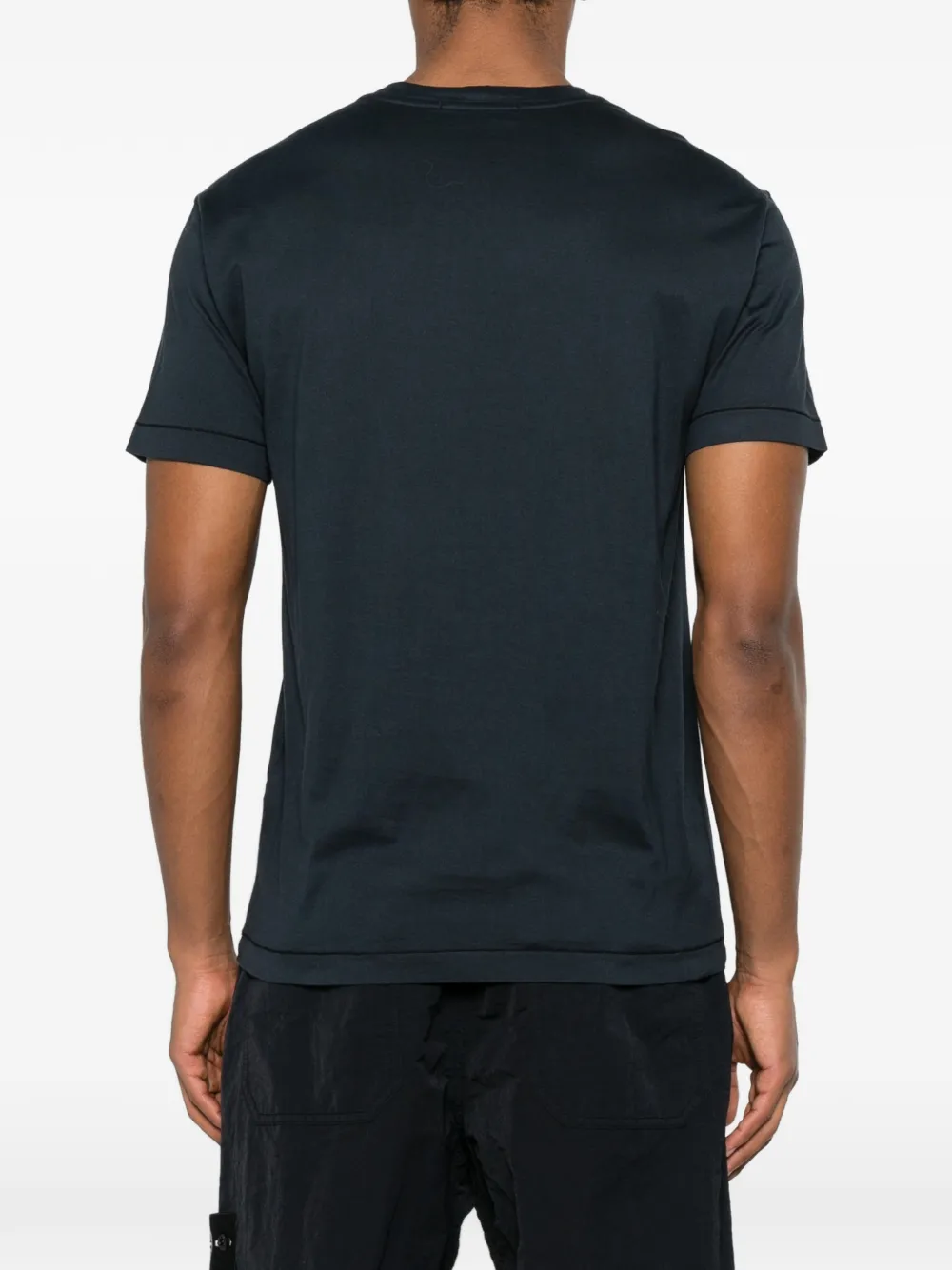 Stone Island T-shirt met logopatch Blauw